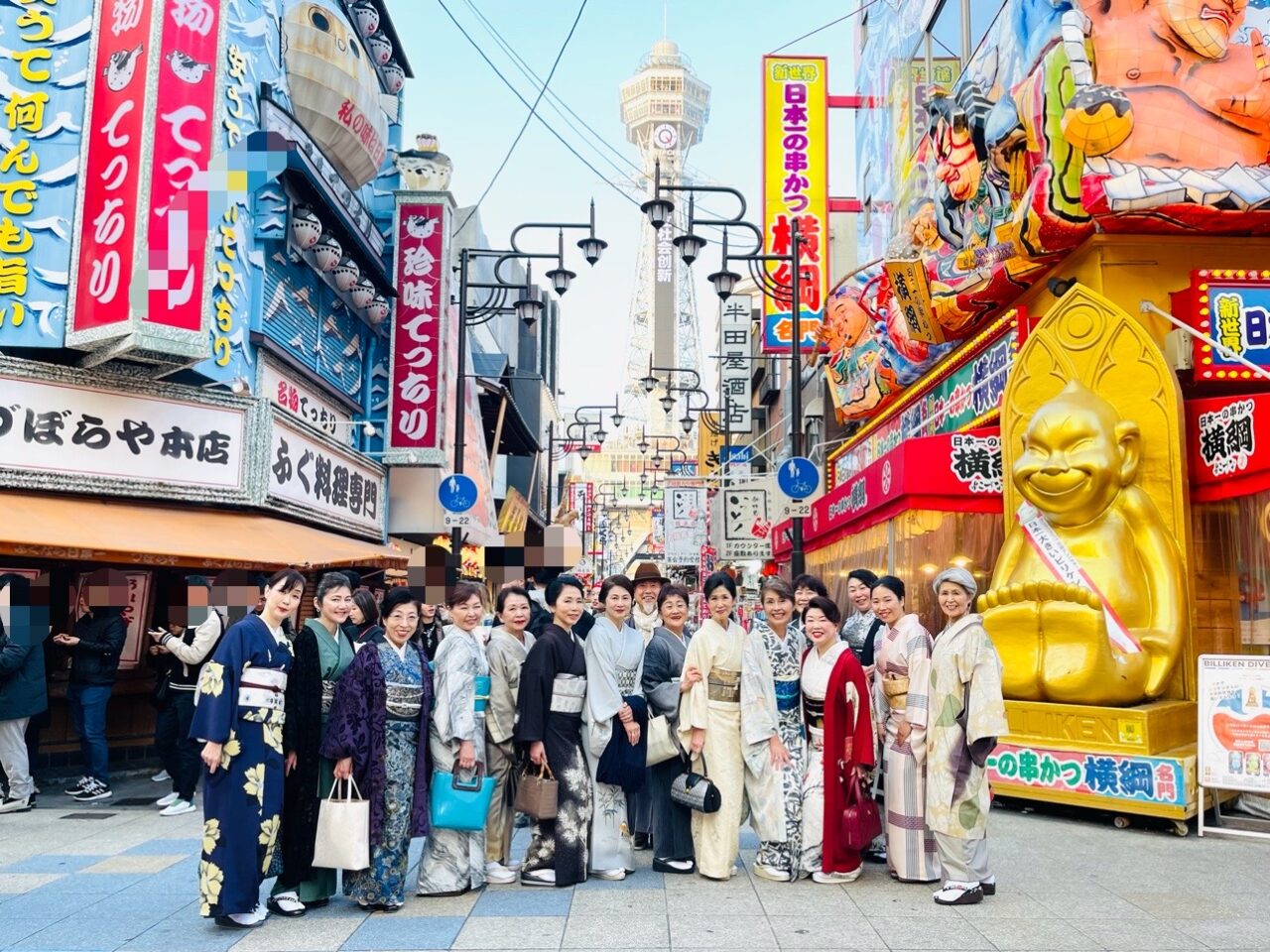 【大阪市浪速区】すてき！ 着物で街歩きをしている和装家のみなさんを新世界でお見かけしました