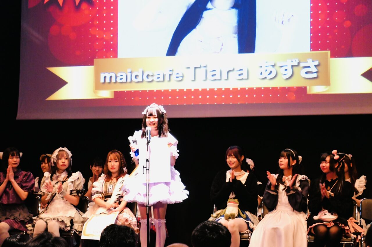 日本橋の“推し”頂上決戦「ポンバシキャストグランプリ」、初代グランプリはmaid cafe Tiaraのあずささんに栄冠！