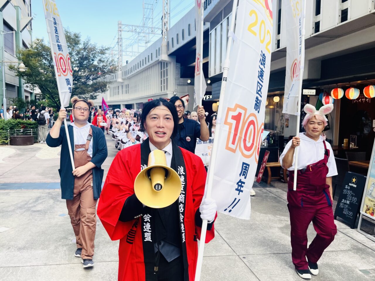 浪速区制100周年記念「なにわ100人パレード ～メイドさん大集合～」が、9/27に盛大に開催されました
