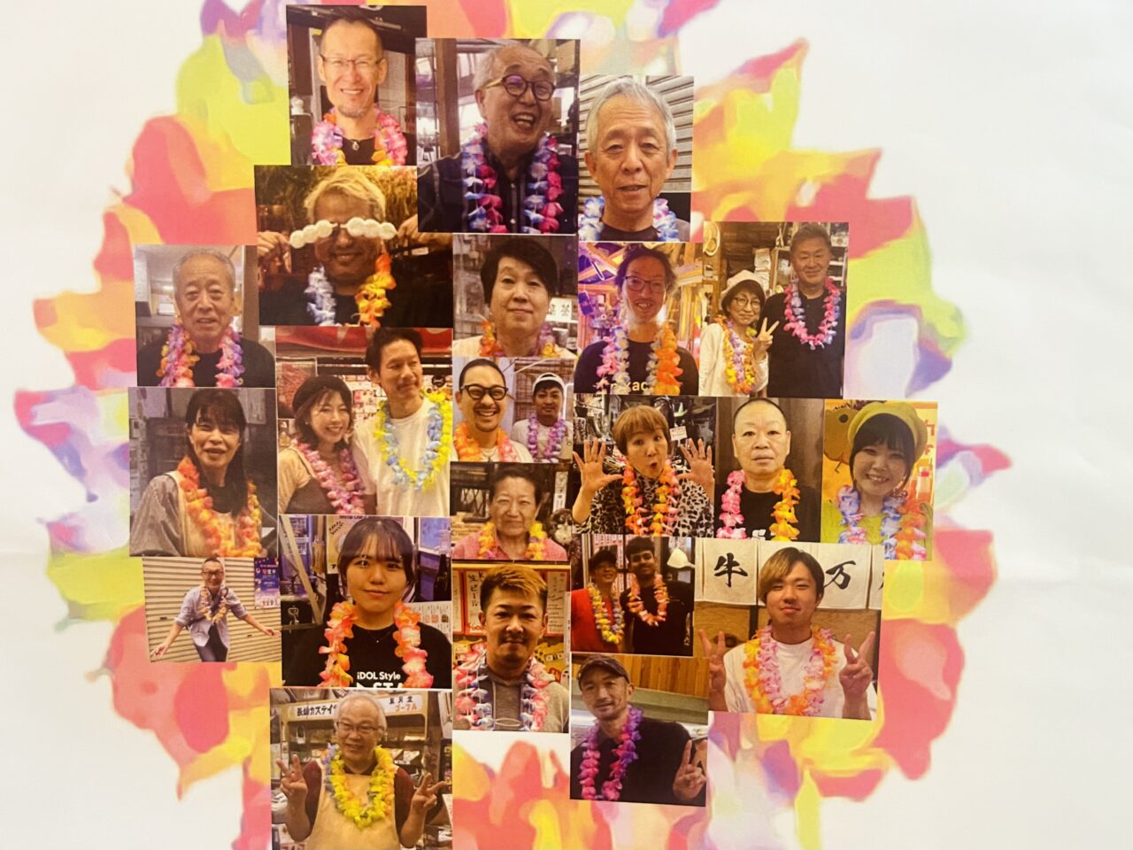 レイをかけて南国気分で食べ歩くと各屋台で特典いろいろ! 11/15と11/16に新世界屋台街で『#人間花博’25』が開催されます