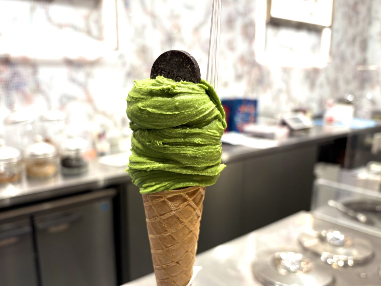 Venchiの日本限定「抹茶ジェラート」が12月からなんばパークスに登場しています！