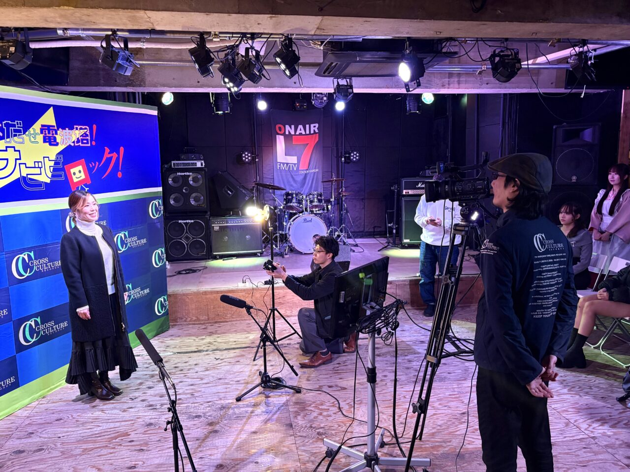 新世界や日本橋で活動する女子らが出演！ 春から再び放送のサンテレビ音楽番組『かんおんナビビロック』番組内コーナー「おしゃれさん」の撮影が行われました