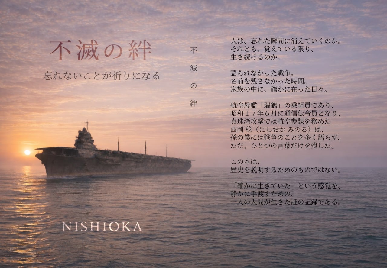 西成出身のシンガーソングライターNISHIOKAさん、戦時中に航空母艦「瑞鶴」の乗組員だった祖父の記憶を未来へつなぐ記憶の継承プロジェクトを始動